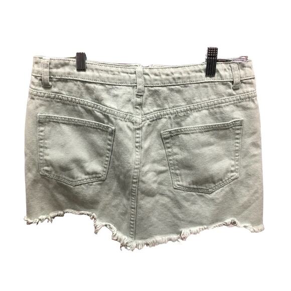 American Threads Mini, Denim, Distressed, Raw Hem, Pockets, Zip Up Front L Mint - Picture 4 of 7